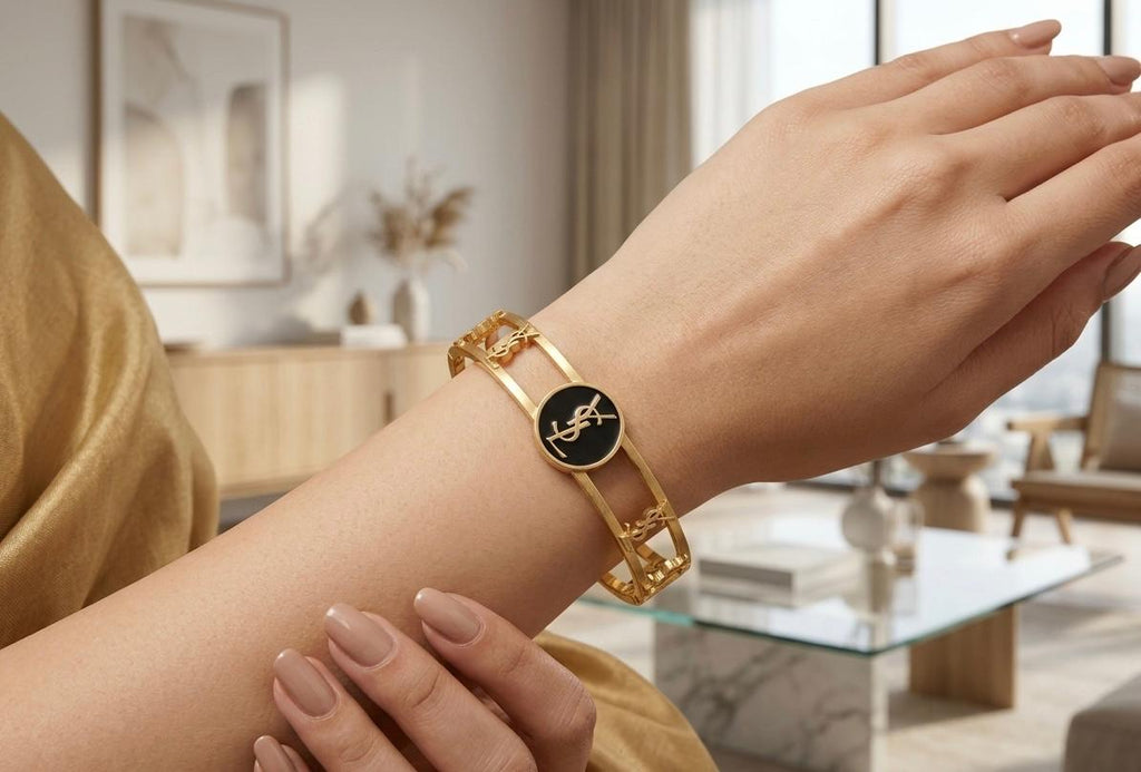 Anti Tarnish Golden LV Bracelet