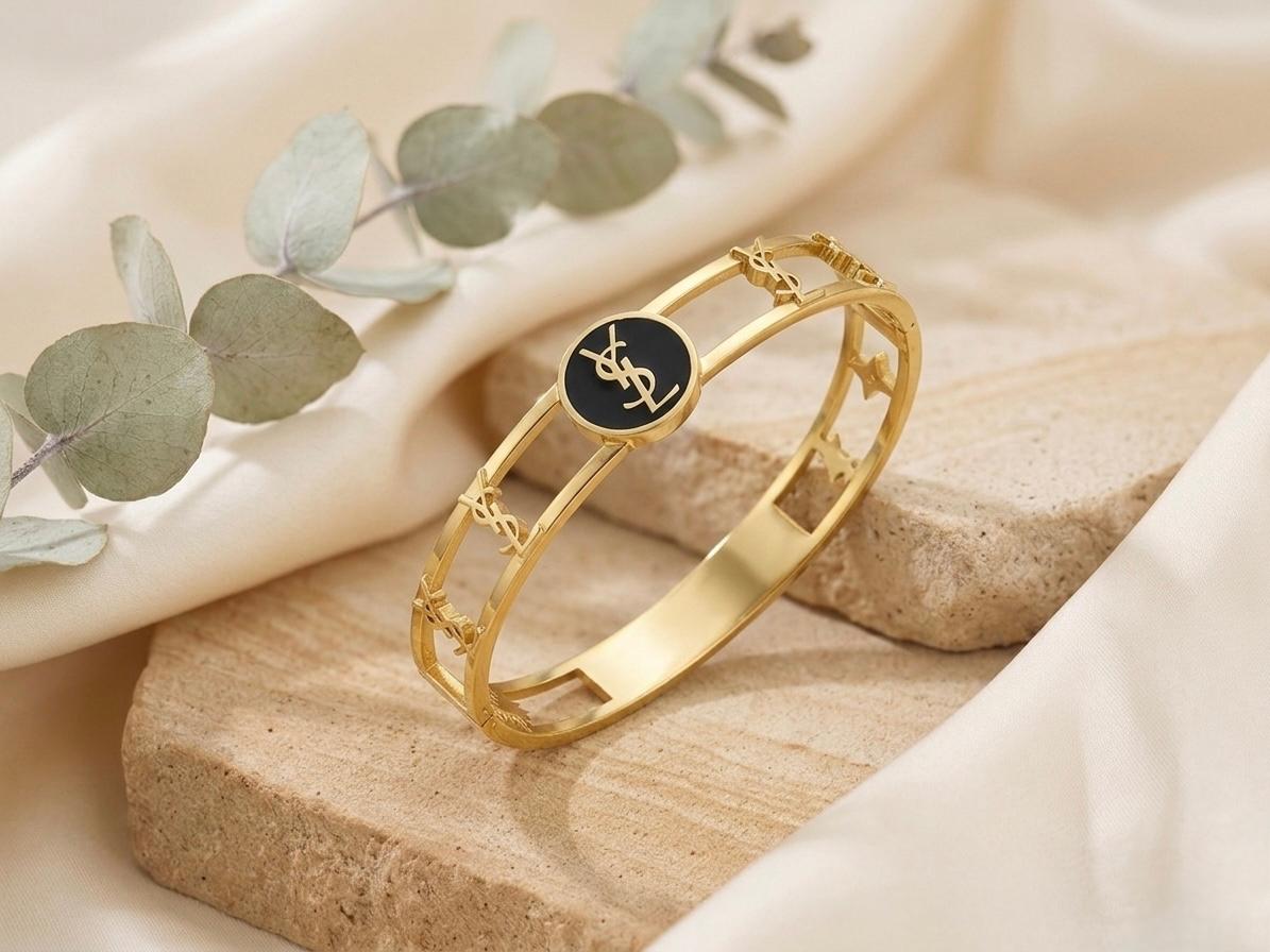 Anti Tarnish Golden LV Bracelet