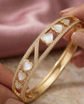 Heart Stone Golden Anti Tarnish Bracelet