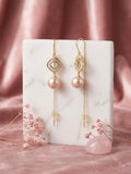 Elegant Sleek Look Pearl And Stone Hangings
