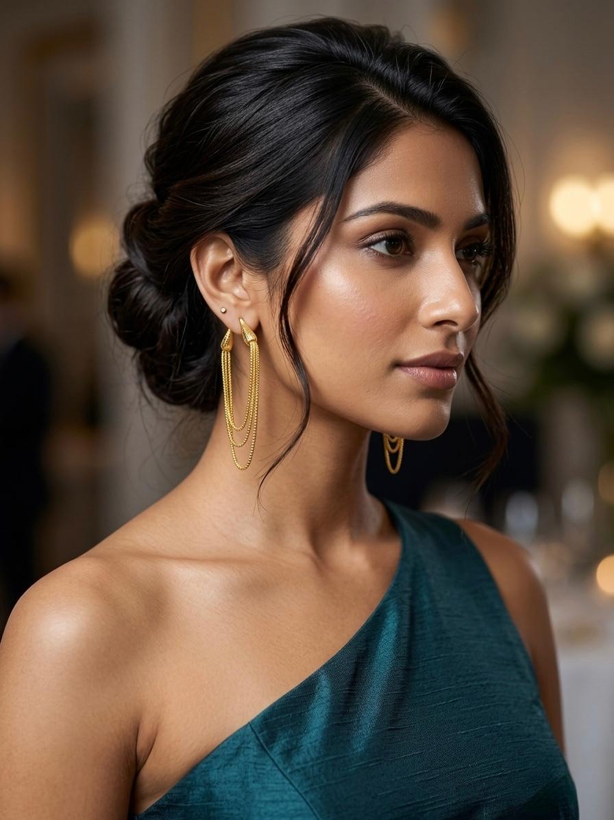 Golden Hoop Hangings