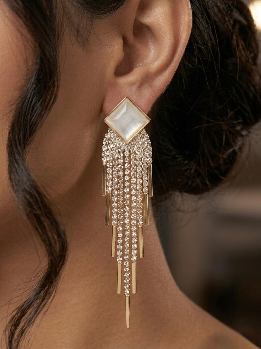 Golden Pearl Stone Hangings