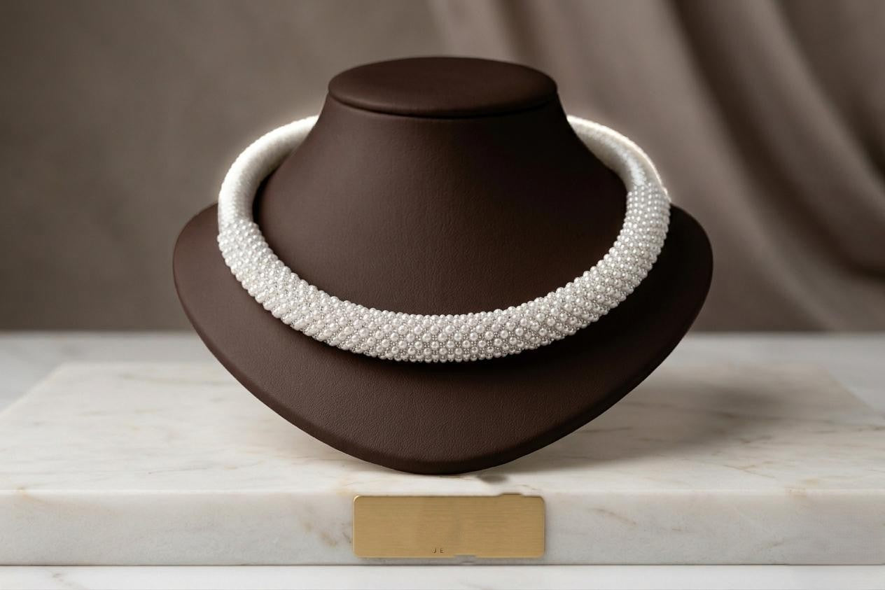 Silver Pearl Premium Neck piece