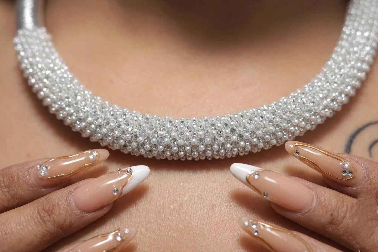 Silver Pearl Premium Neck piece