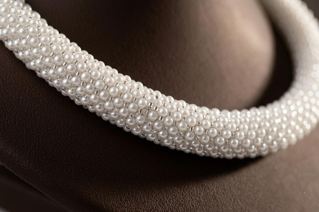 Silver Pearl Premium Neck piece