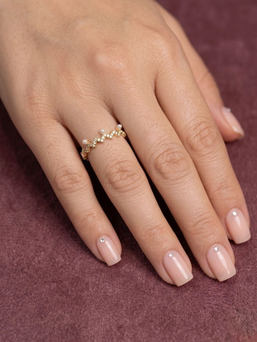 Crown Shaped Sleek Anti Tarnish Ring