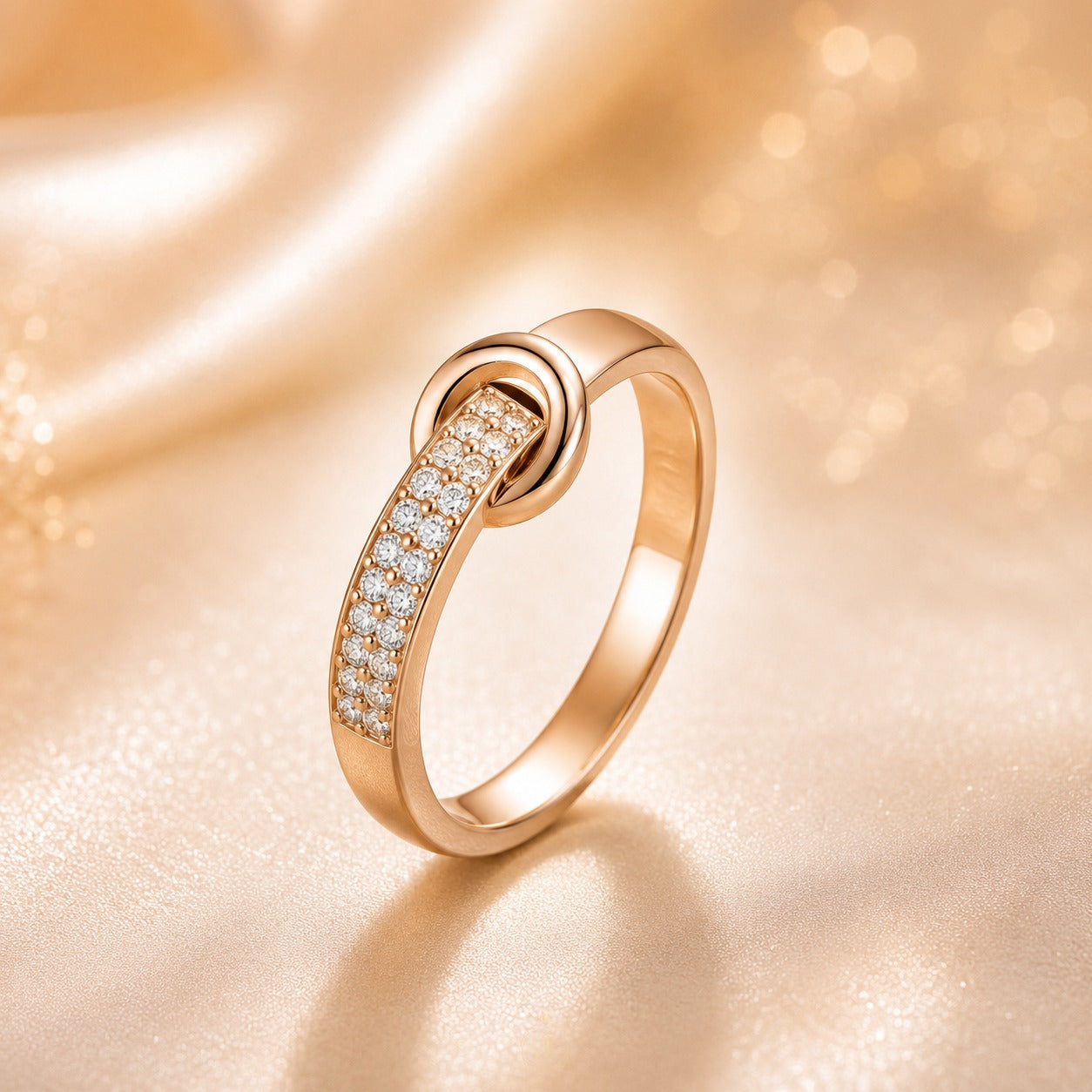 Sleek Rose Gold Anti Tarnish Ring