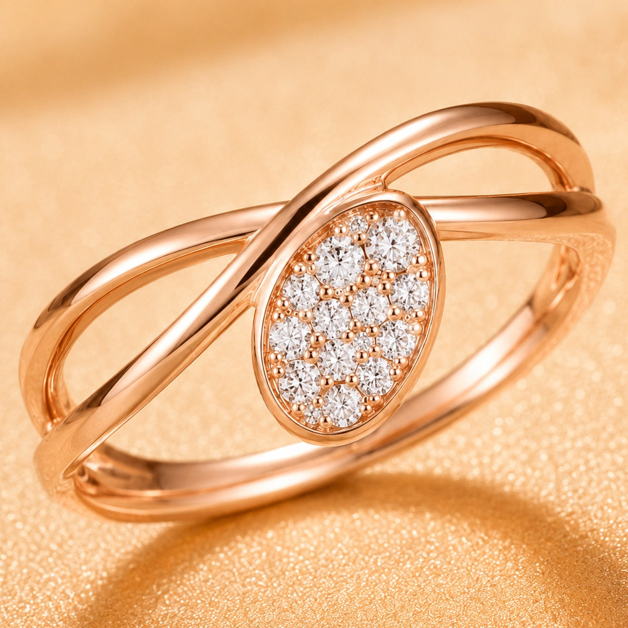Geometric Shaped Anti Tarnish Ring