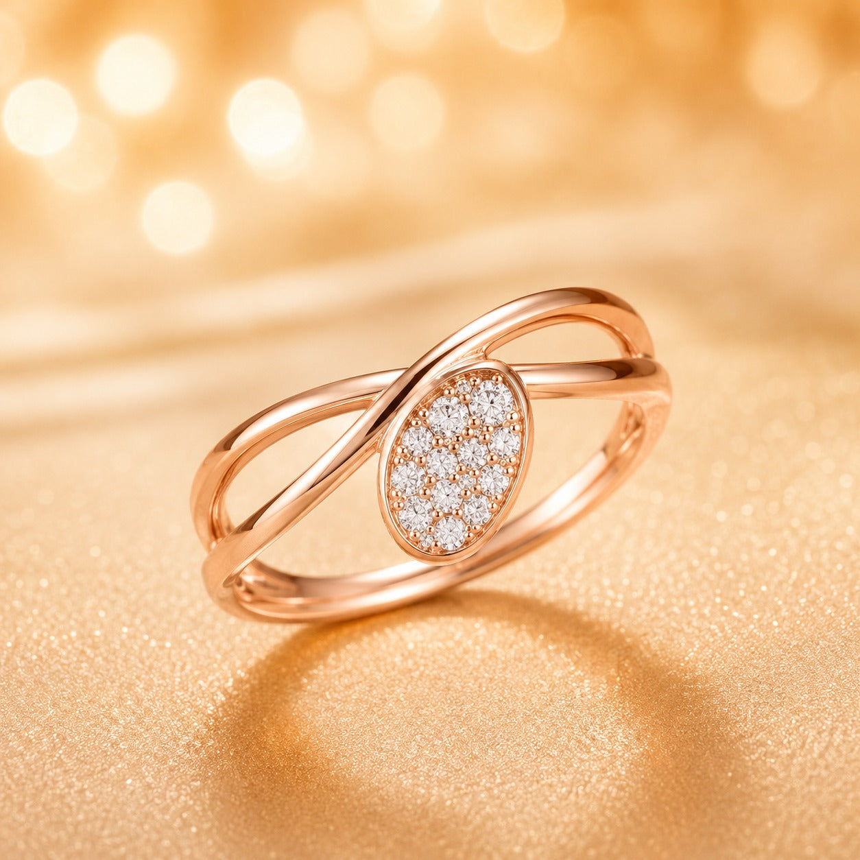 Geometric Shaped Anti Tarnish Ring