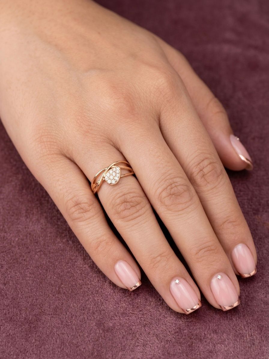 Geometric Shaped Anti Tarnish Ring