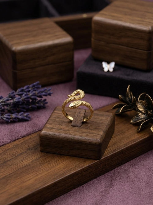 Anti Tarnish Snake Ring