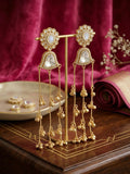 Kashmiri Earrings With Three Layered Ghungroo