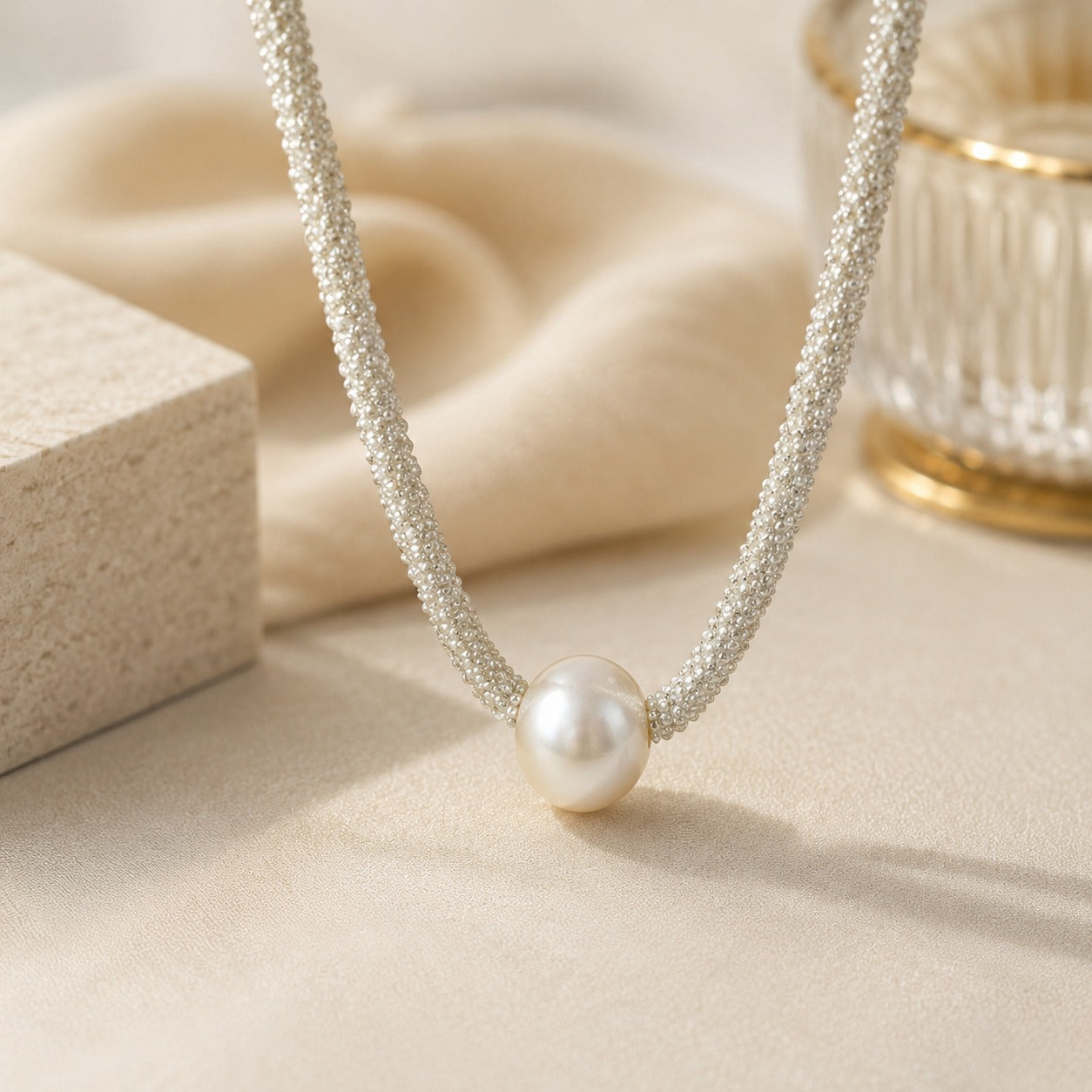 Elegant Stone & Pearl Necklace for Women | Fashion Jewellery