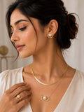 Elegant Anti-Tarnish Necklace, Earrings & Ring Set | Fashion Jewelry