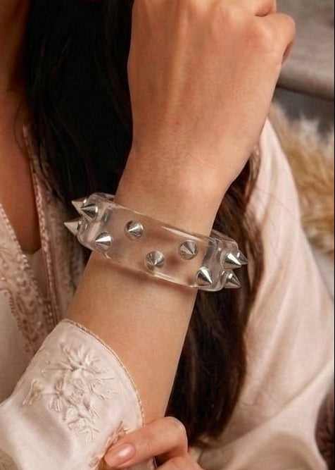 Ice Spike Resin Designer Bangle for Women | Premium Fashion Bracelet