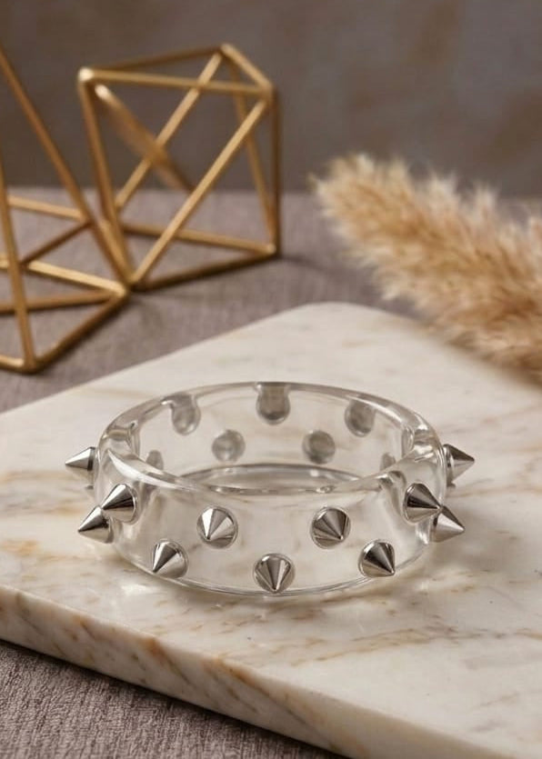Ice Spike Resin Designer Bangle for Women | Premium Fashion Bracelet