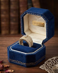 Diamond Look Adjustable Gold & Silver Ring for Women ⭐
