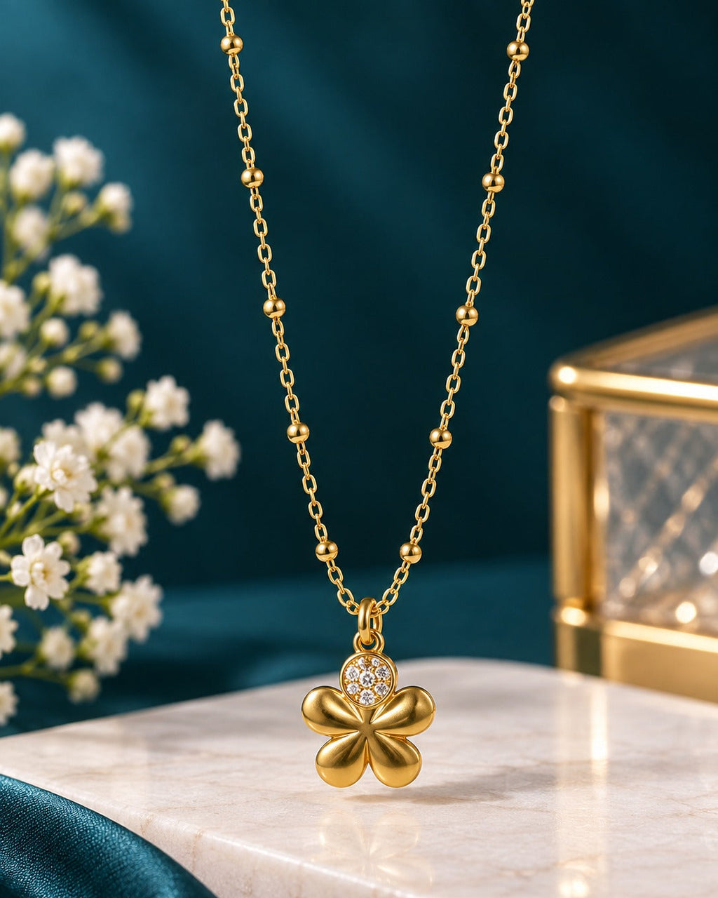 Anti Tarnish Necklace With Star Pendant