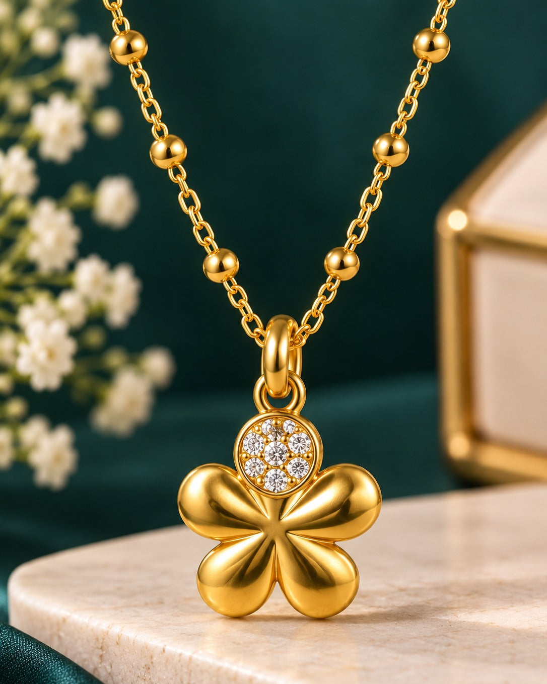 Anti Tarnish Necklace With Star Pendant
