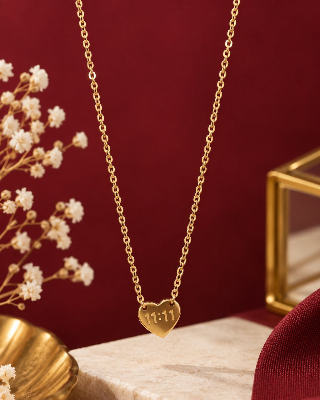 Anti Tarnish Necklace With Lucky 11:11 Pendant