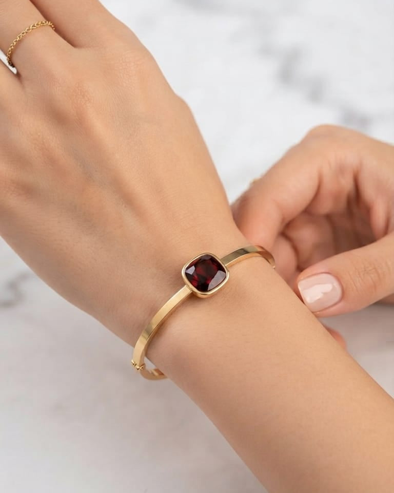 Sleek Ruby Bracelete Small Size