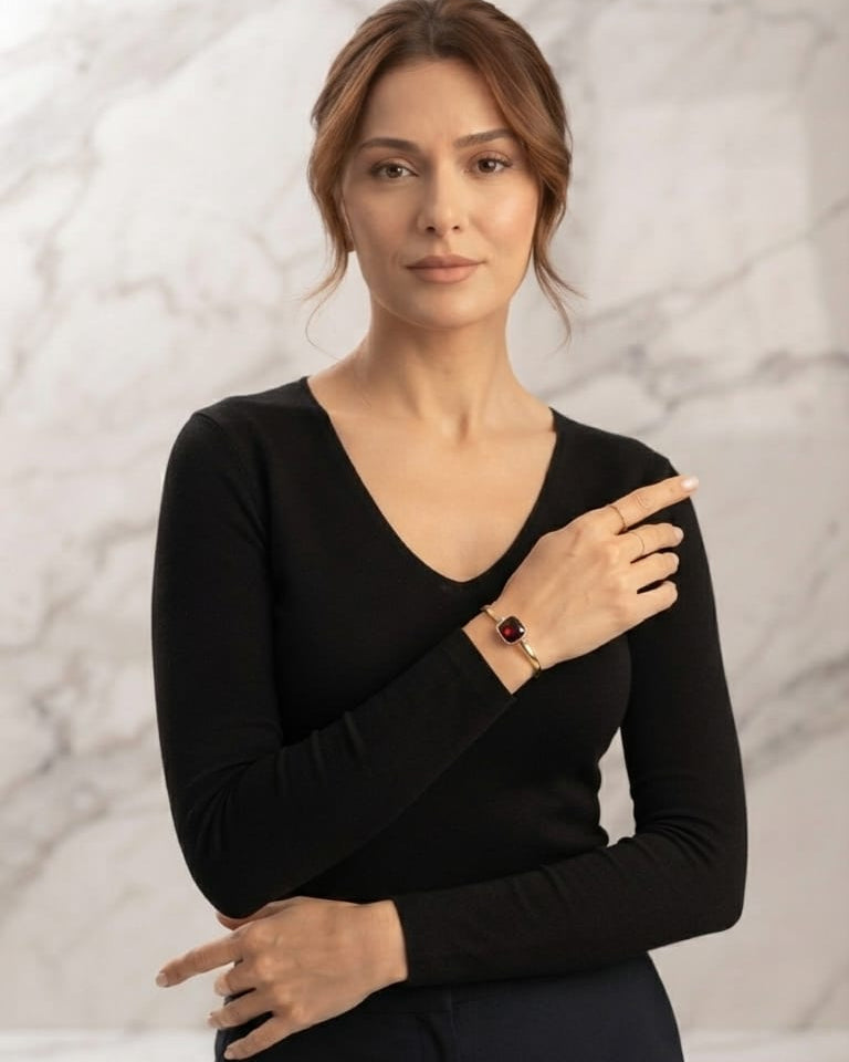 Sleek Ruby Bracelete Small Size