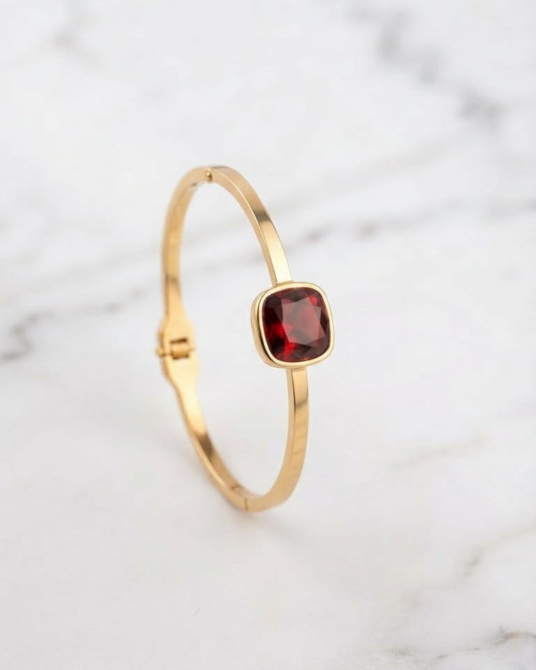Sleek Ruby Bracelete Small Size