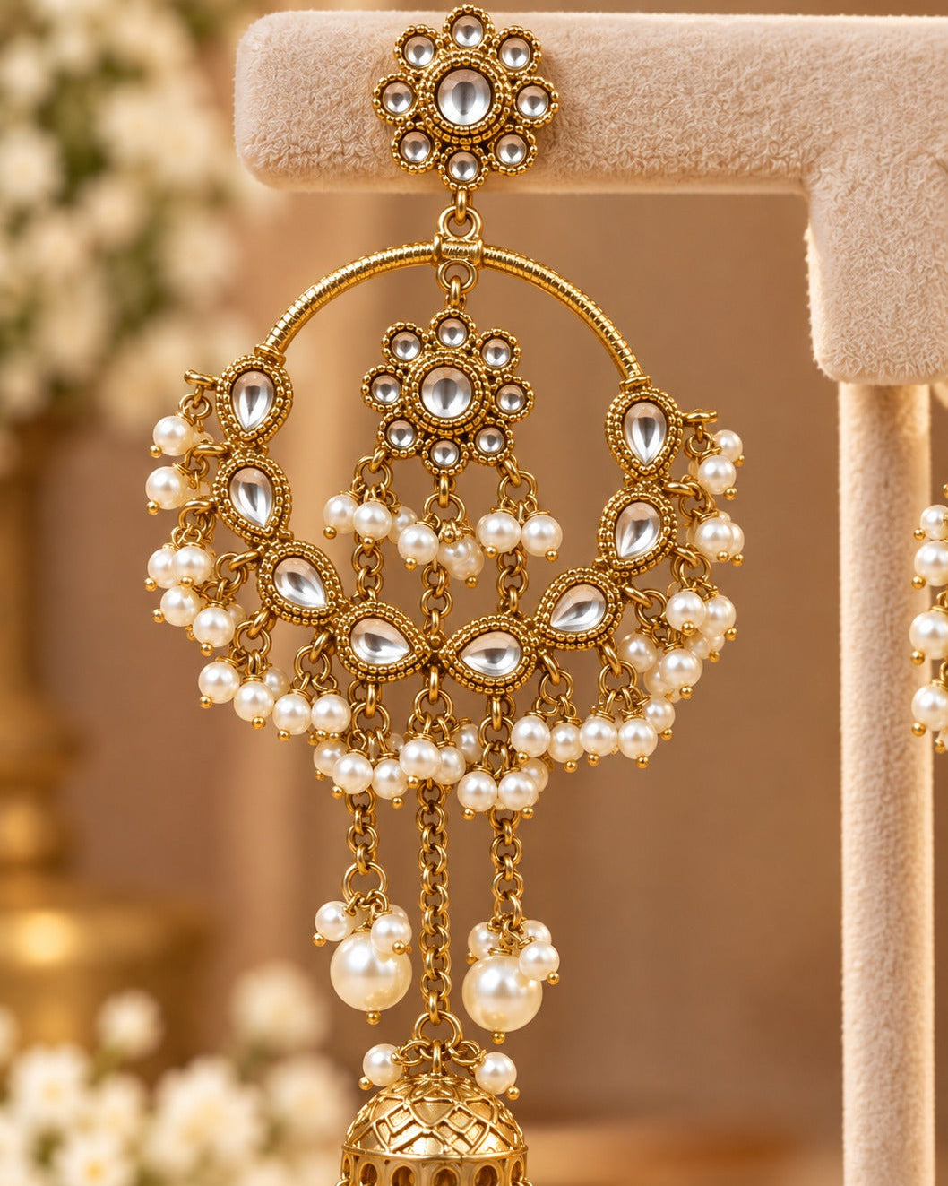Alia Bhatt Inspired Kundan Chandbali