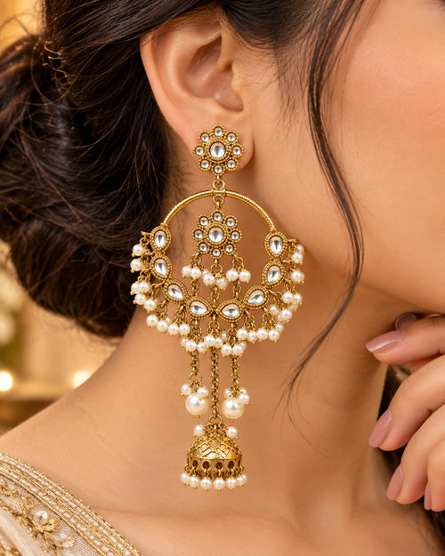 Alia Bhatt Inspired Kundan Chandbali