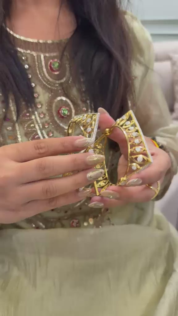 AD stone Square bangles